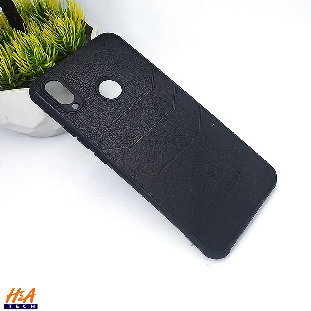 Huawei Nova 3i | P Smart Plus AMG Leather Back Case - Stylish Protection (Black)