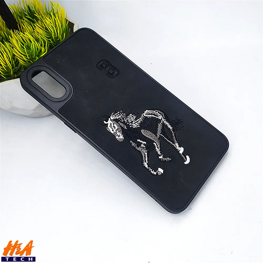 Vivo Y90/Y91C/Y91D Santa Barbara Polo Raquet Back Case (Black)