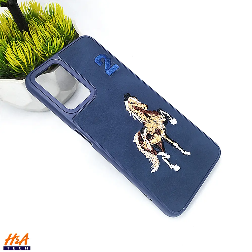 Oppo A76|A96|A36|Realme 9i Santa Barbara Polo Raquet Back Case (Navy Blue)