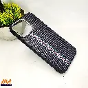 iPhone 15 Pro Max Fiber Fusion Stripe Edition Back Case (Black)