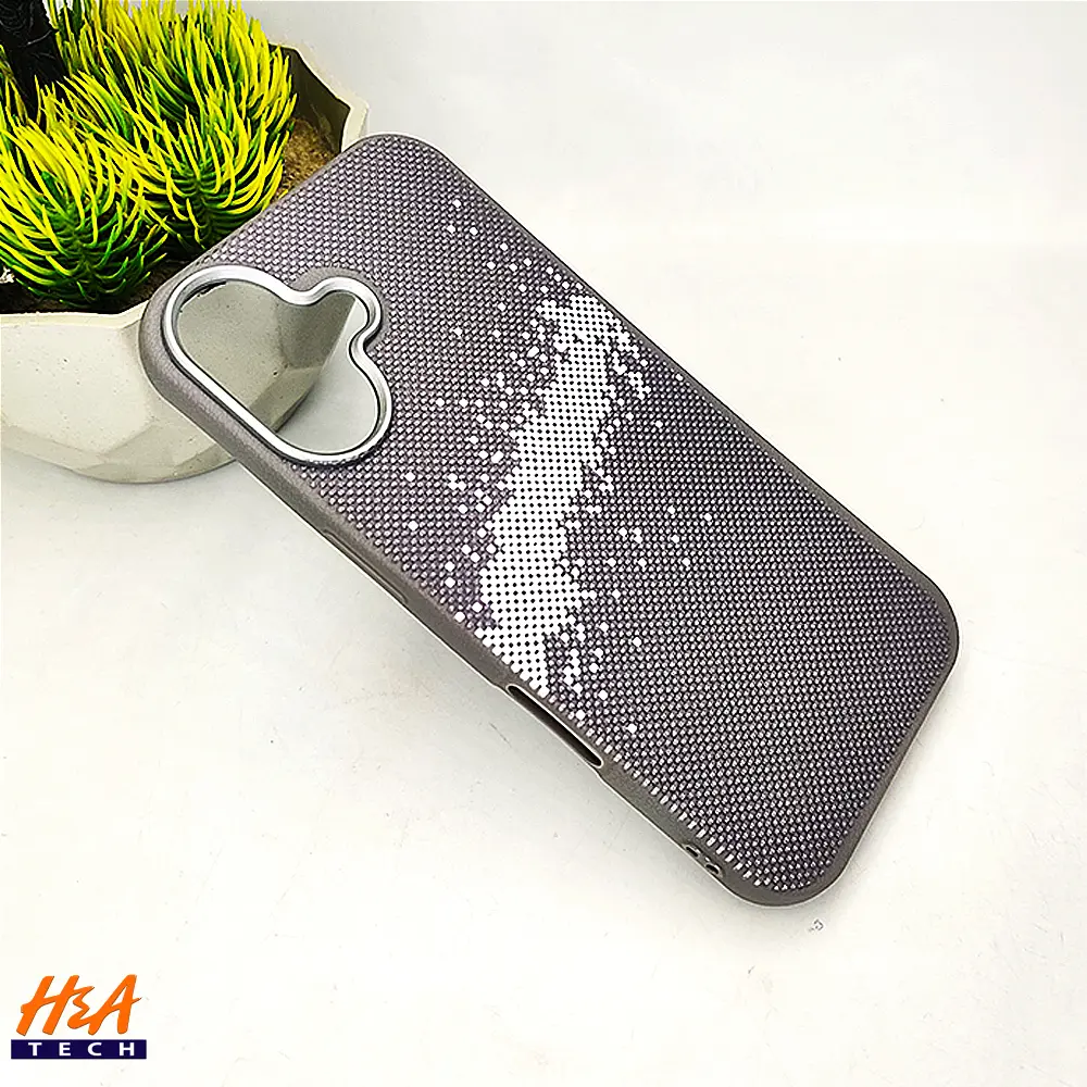 iPhone 16 Fiber Fusion Stripe Edition Back Case (Natural Titanium)