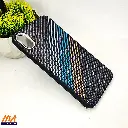 iPhone XS Max Fiber Fusion Stripe Edition Back Case (Black)