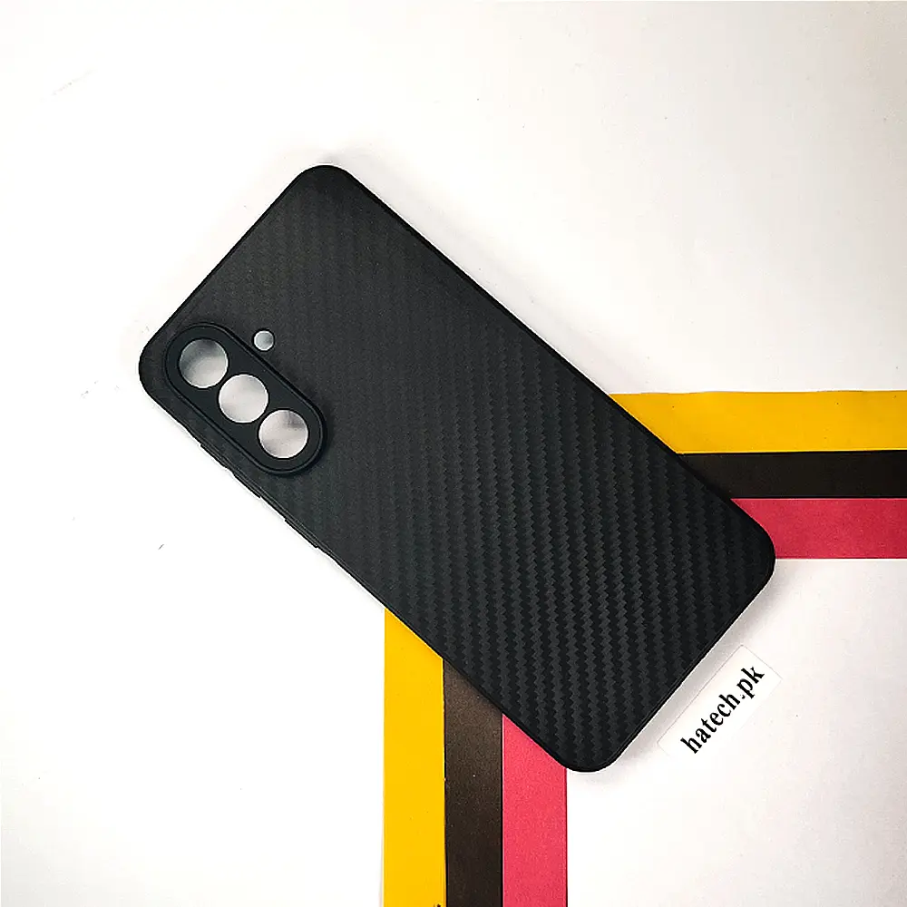 [PO4BSA56-4-2] Samsung Galaxy A56 Matte Soft Silicone Paper Back Case (Black)