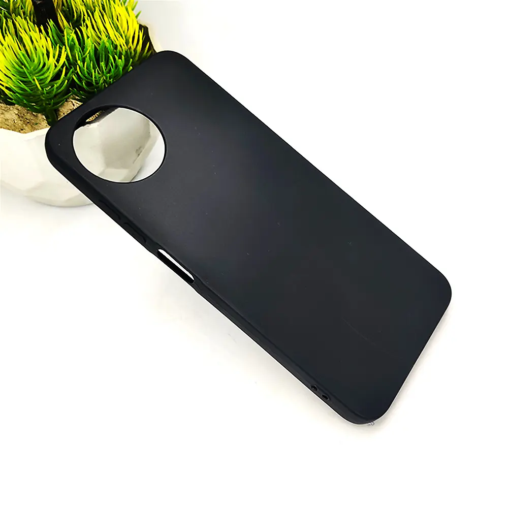 iTel S23 4G Matte Soft Silicone Back Case (Black)