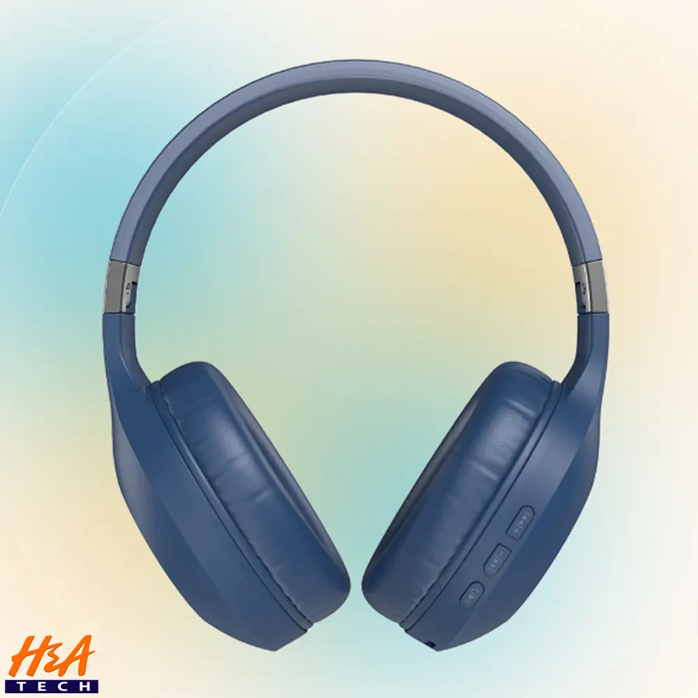 Ronin R 1500 Wireless Bluetooth Stereo Headphones - Blue
