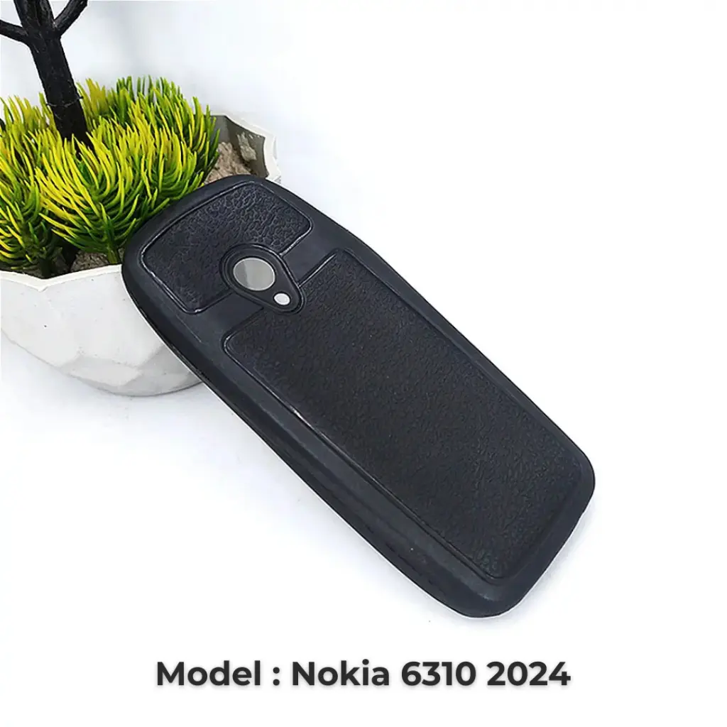 Nokia 6310 2024 Soft Silicone Back Case (Black)