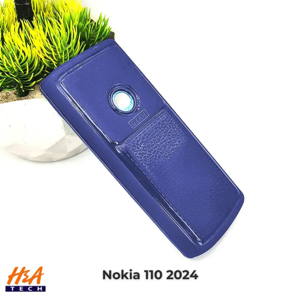 Nokia 110 2024 Soft Silicone Back Case (Navy Blue)