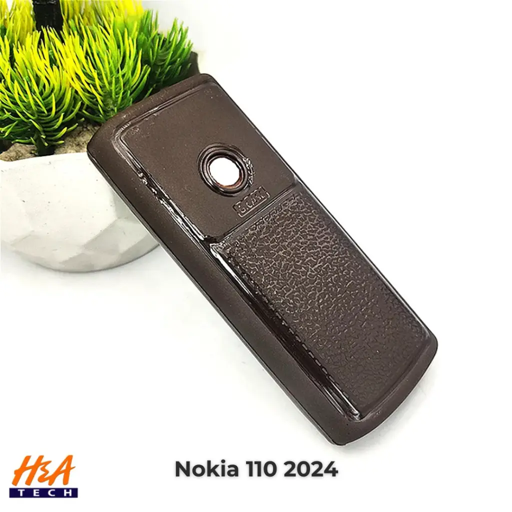 Nokia 110 2024 Soft Silicone Back Case (Dark Brown)