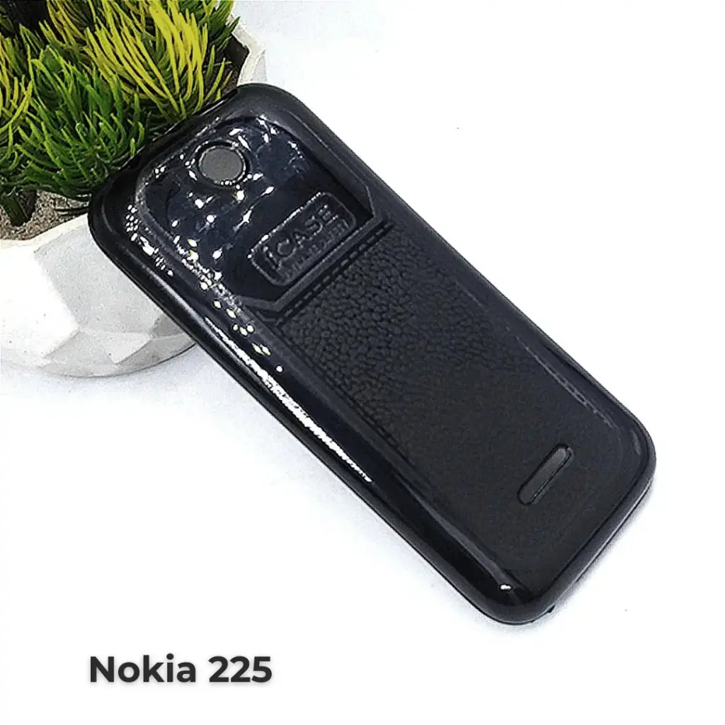 Nokia 225 Soft Silicone Back Case (Black)