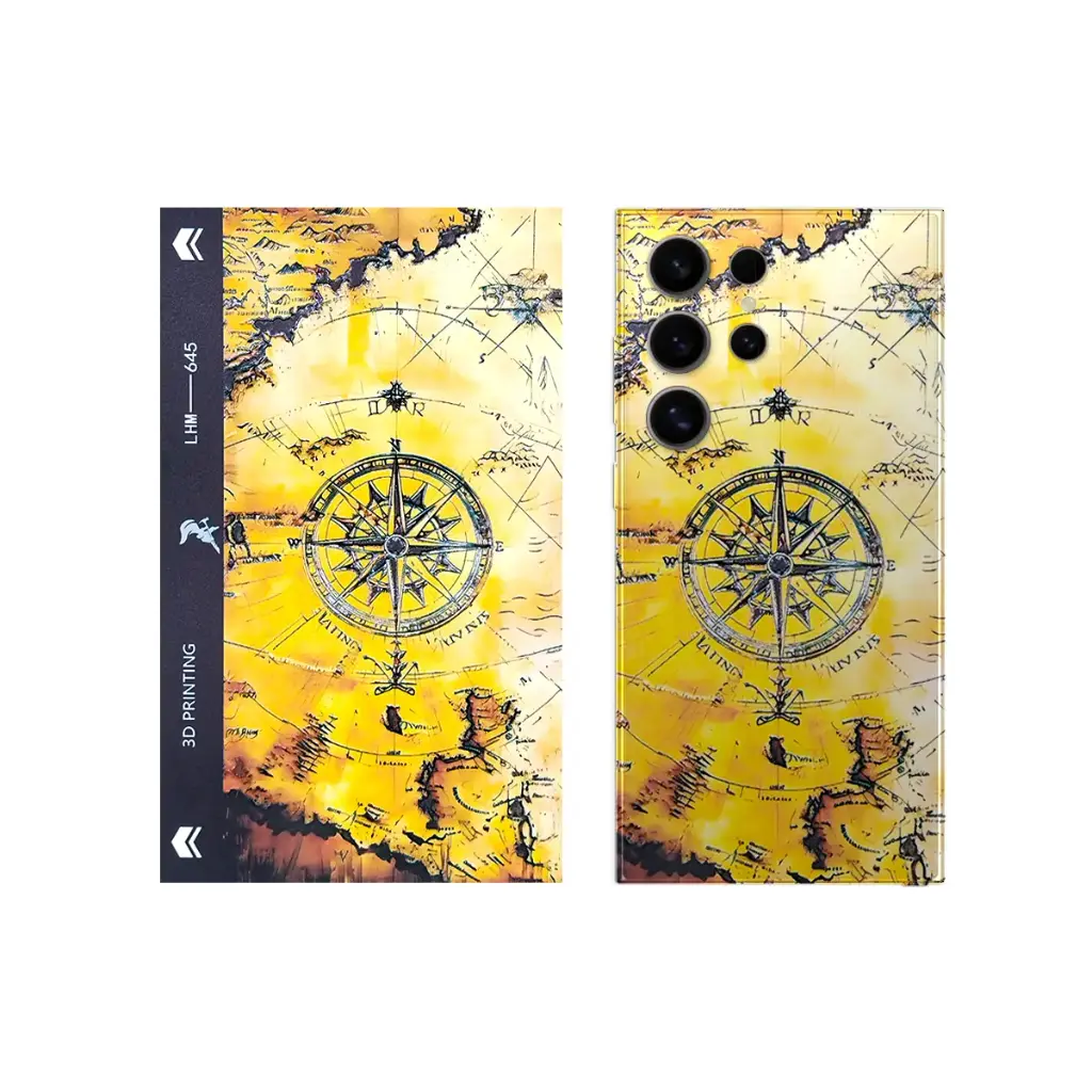 [SKIN-19-COMPASS] 3D Printed Mobile Back Customize Skin (Compass)