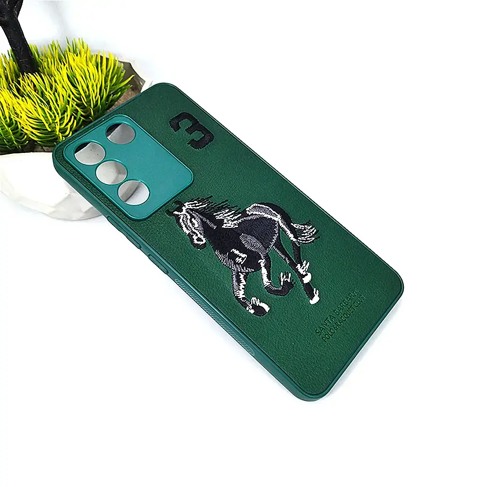 Vivo V29E Santa Barbara Polo Back Case (Green)