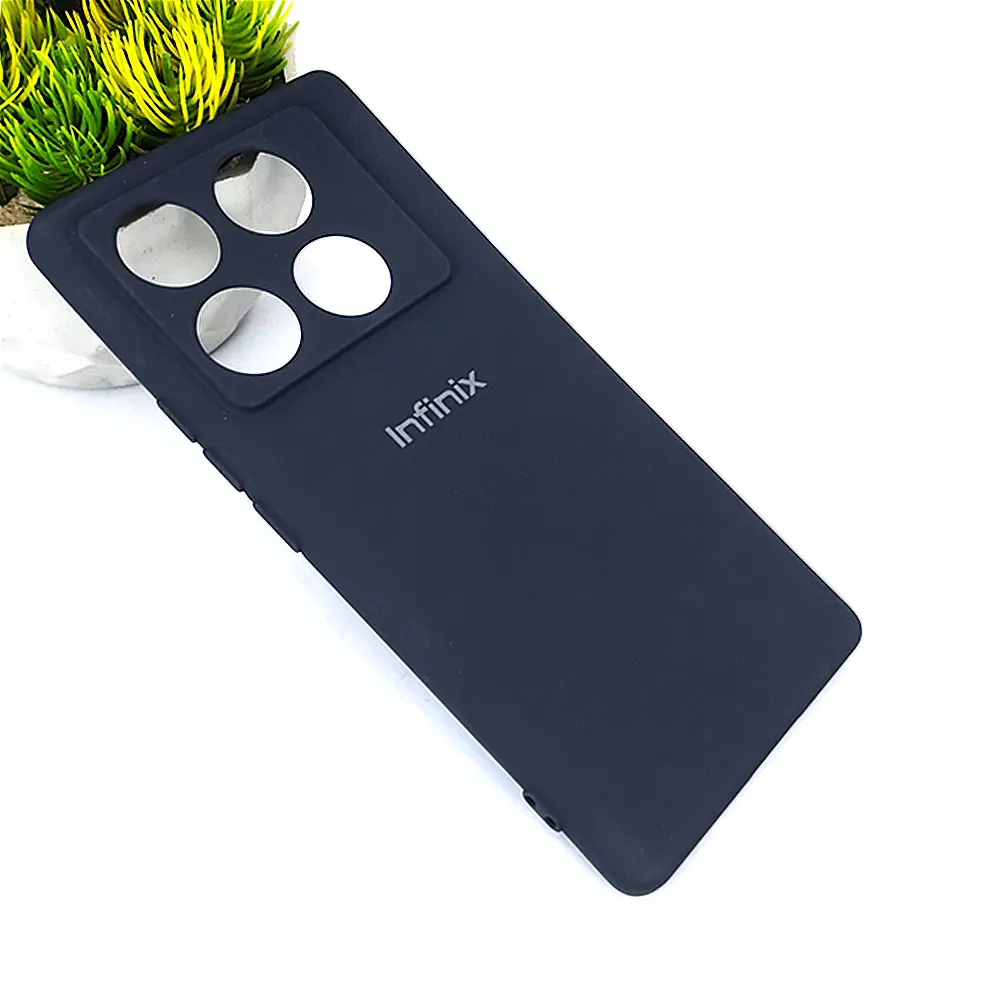 Infinix Note 40 Pro Official Soft Silky Back Case (Navy Blue)