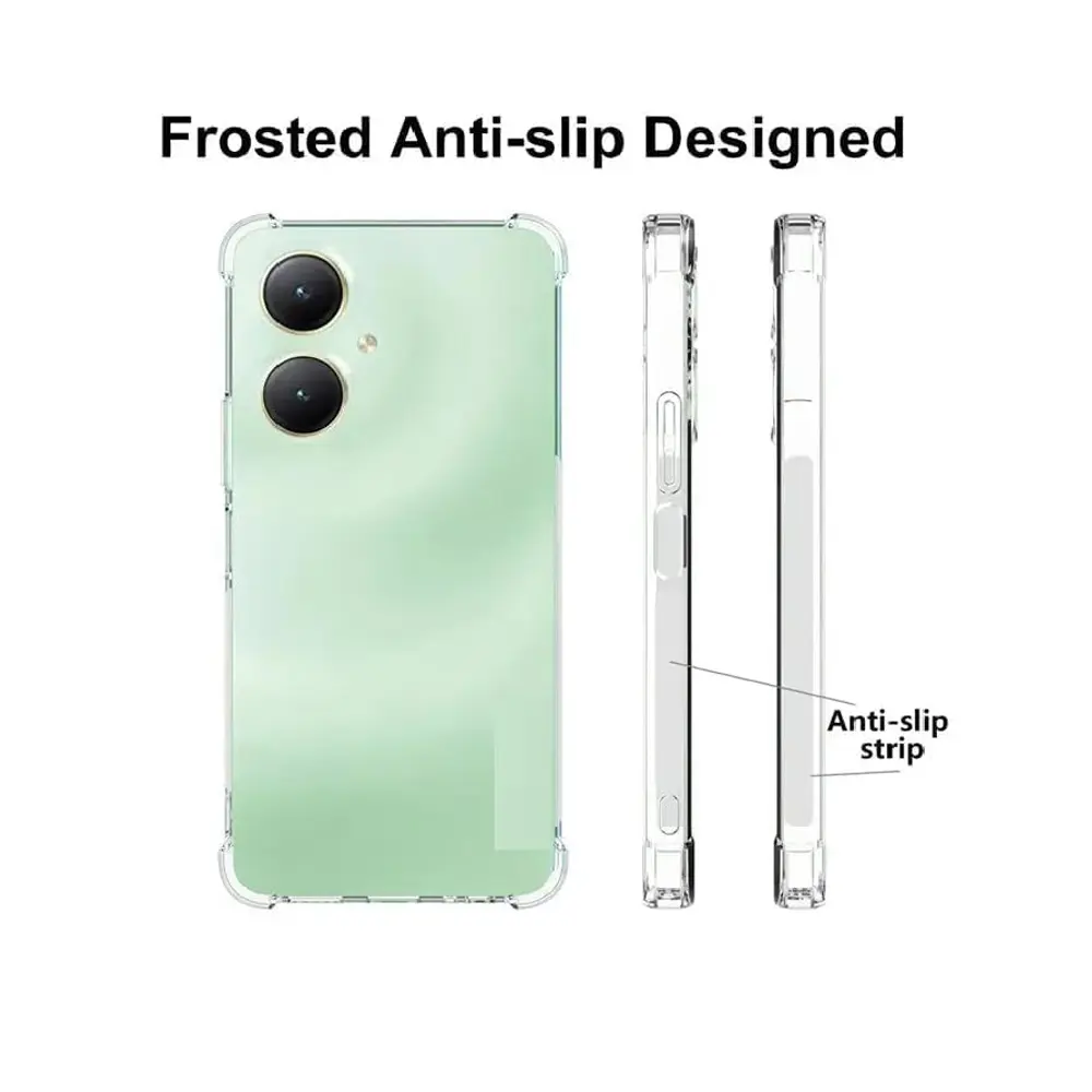 [PO7BORLMNOT60] Oppo Realme Note 60 4G|Narzo N61 4G|C61 4G India 1.5 MM TPU|Transparent Back Case
