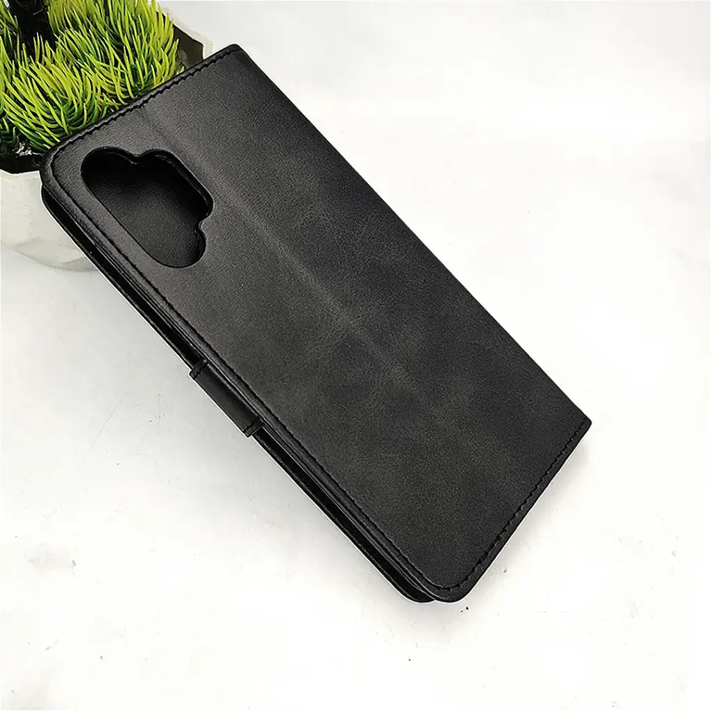 Samsung Galaxy A13|A32 5G Luxuary Leather Book Case (Black)