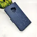  Sasmung Galaxy S9 Luxuary Leather Book Case (Navy Blue)