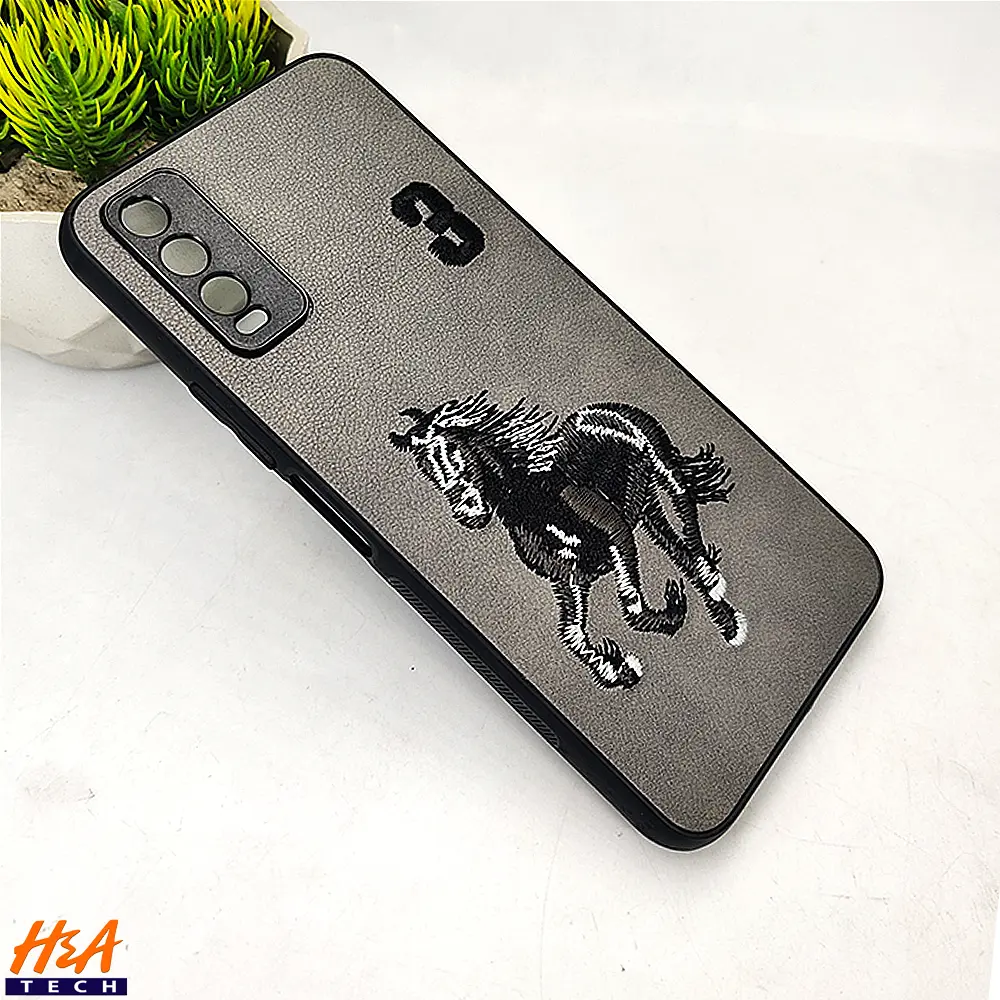 Vivo Y20/Y12S/Y12A/Y20S/Y20i Santa Barbara Polo Raquet Back Case (Gray)