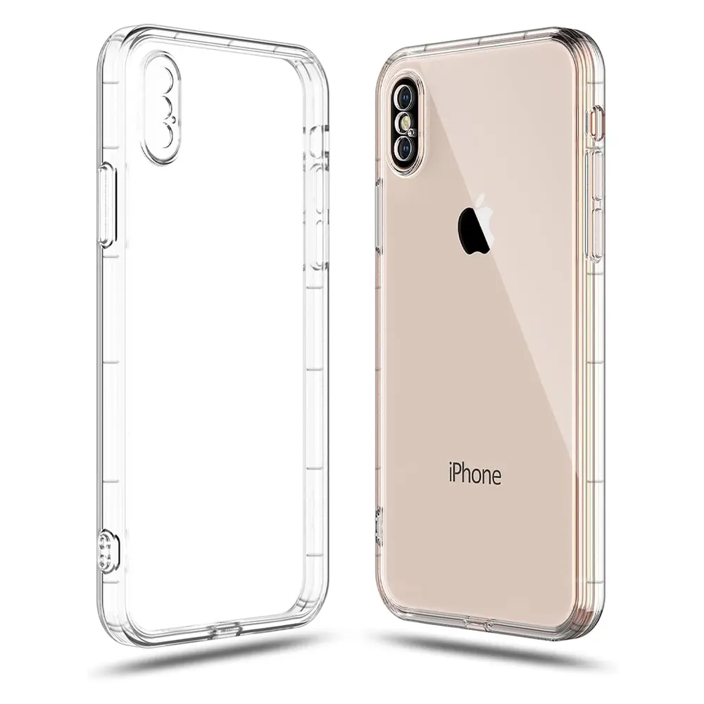 iPhone X|XS Dust Plug Transparent Back Case