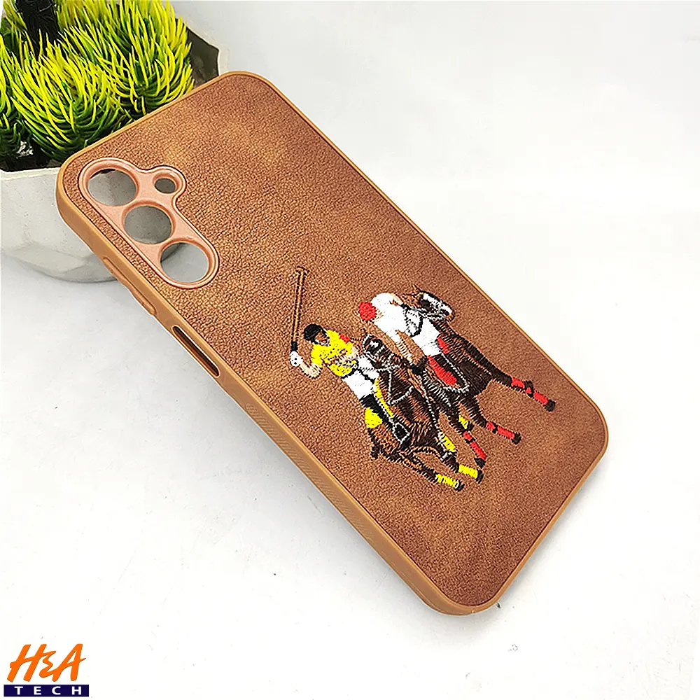 [PO43BSA15-13-13] Samsung A15 Santa Barbara Polo Raquet Back Case (Brown)