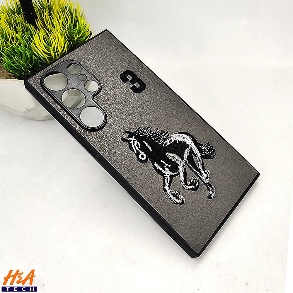 [PO43BSS24U-13-9] Samsung Galaxy S24 Ultra Santa Barbara Polo Raquet Back Case (Gray)