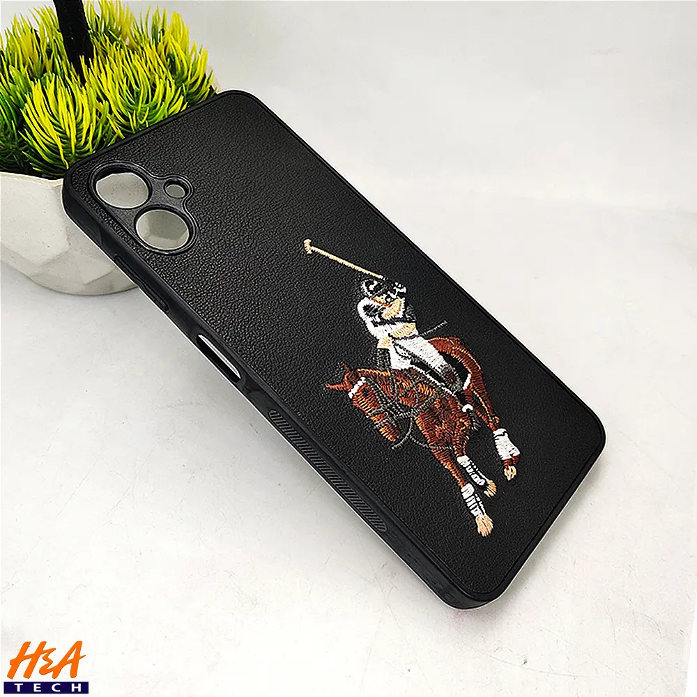 [PO43BSA06-13-2] Samsung Galaxy A06 Santa Barbara Polo Raquet Back Case (Black)