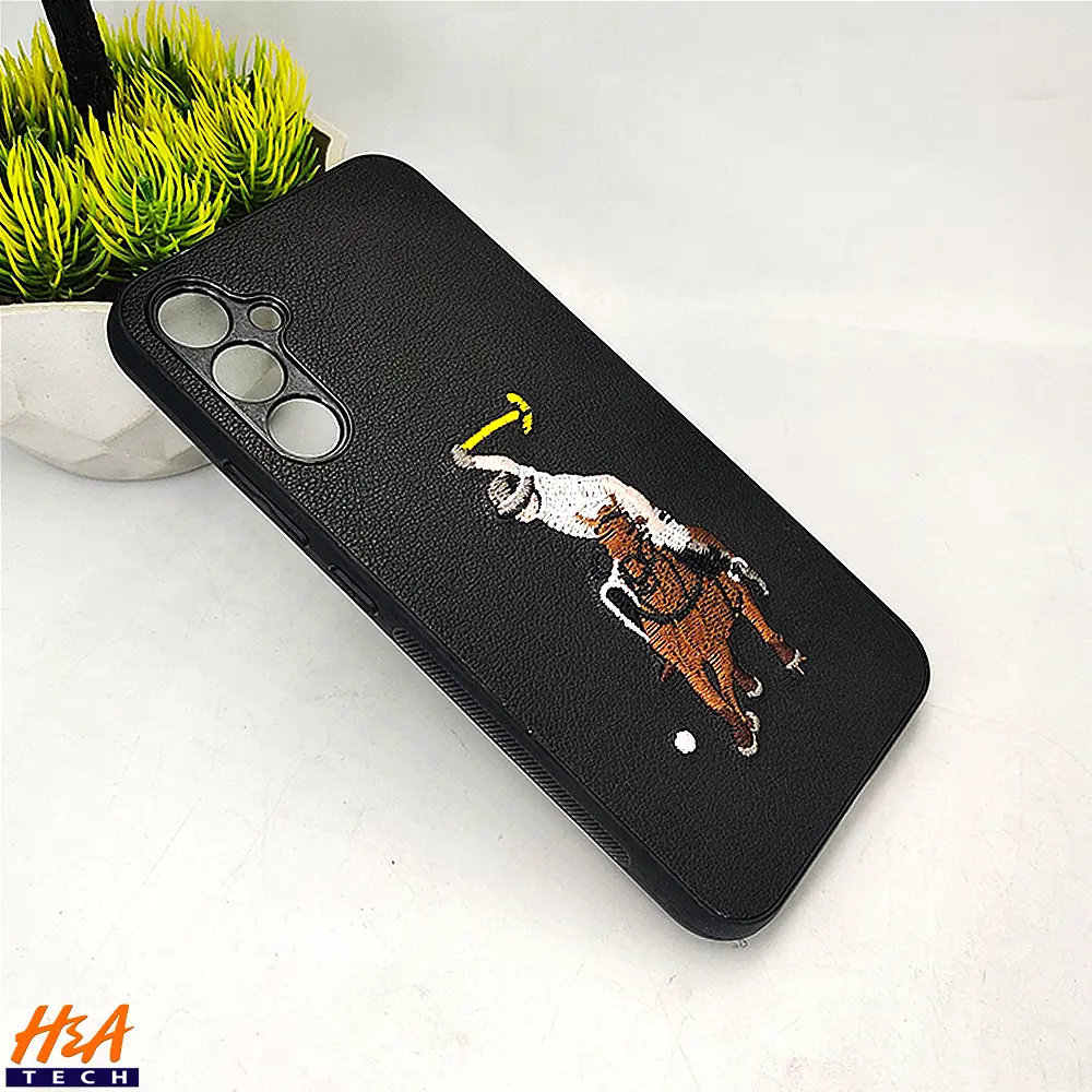 [PO43BSA34-13-2] Samsung Galaxy A34 Santa Barbara Polo Raquet Back Case (Black)