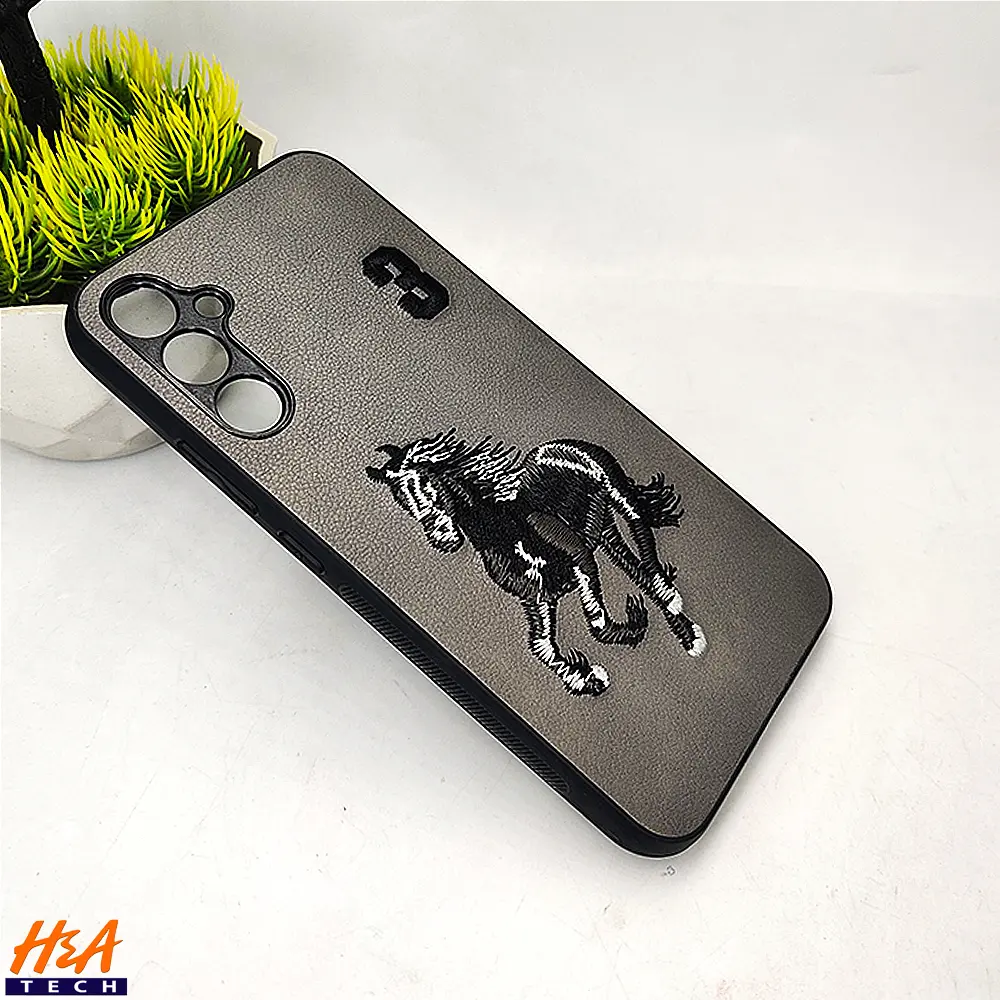 [PO43BSA34-13-9] Samsung Galaxy A34 Santa Barbara Polo Raquet Back Case (Gray)