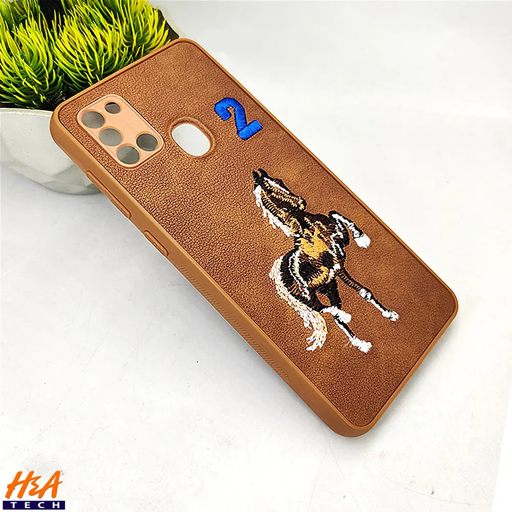 [PO43BSA21S-13-13] Samsung Galaxy A21S Santa Barbara Polo Raquet Back Case (Brown)