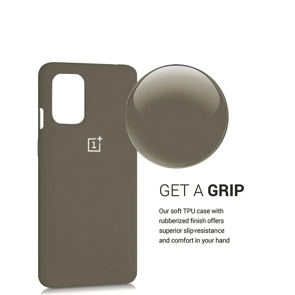 OnePlus 8T|OnePlus 9R Original Official Soft Silky Back Case (Titanium)