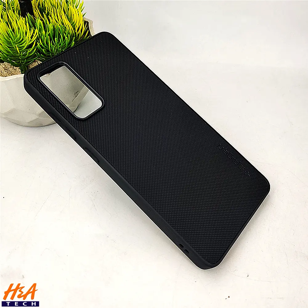 Samsung Galaxy S20 Spigen Hard Dotted Leather Back Case (Black)