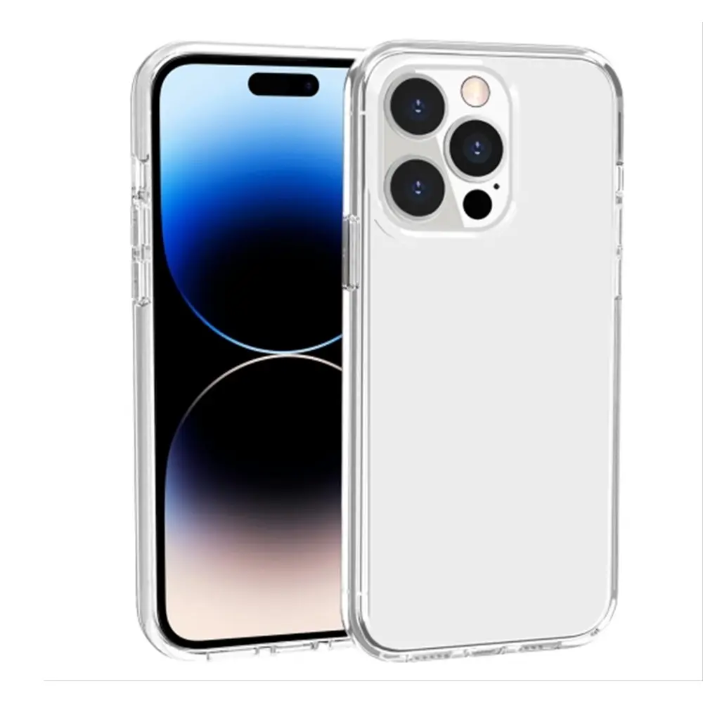 iPhone 14 Pro Max Berlia Clear Hard Transparent|TPU Back Case