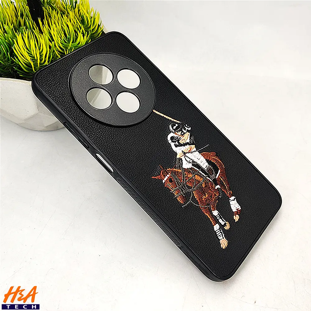 [PO43BORNO12F-13-2] Oppo Reno 12F Santa Barbara Polo Back Case (Black)