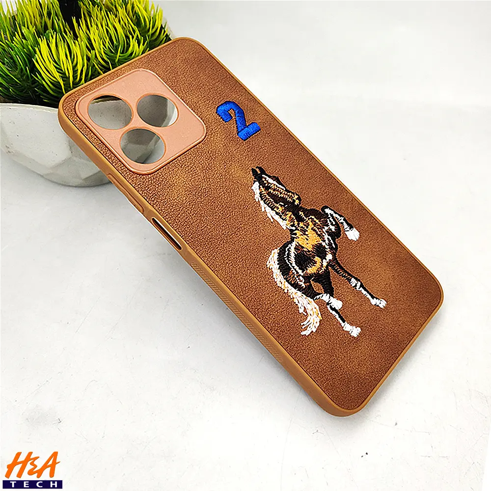 [PO43BORELMC51-13-13] Oppo Realme C51|C53|Note 50 Santa Barbara Polo Raquet Back Case (Brown)