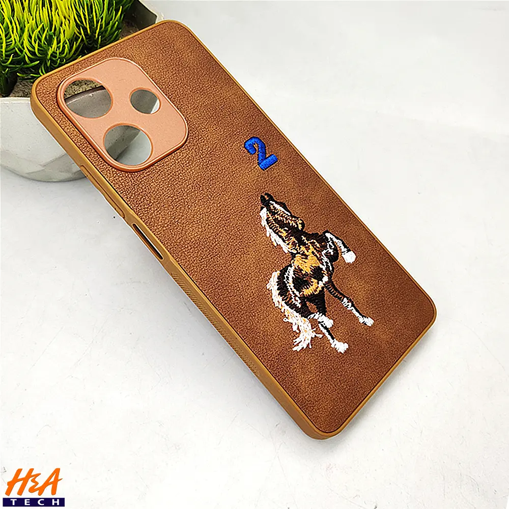[PO43BIHOT30-13-13] Infinix Hot 30 Santa Barbara Polo Raquet Back Case (Brown)