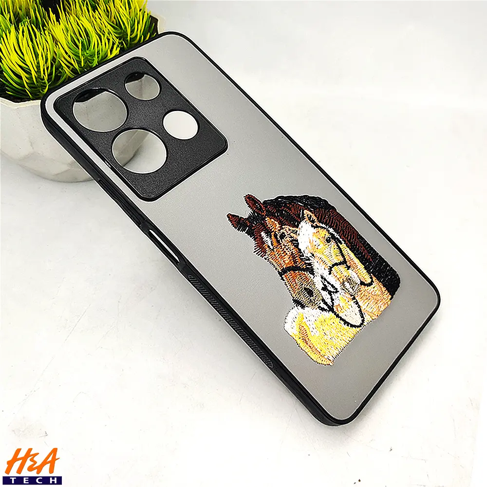 Infinix Note 30 Santa Barbara Polo Raquet Back Case (Gray)