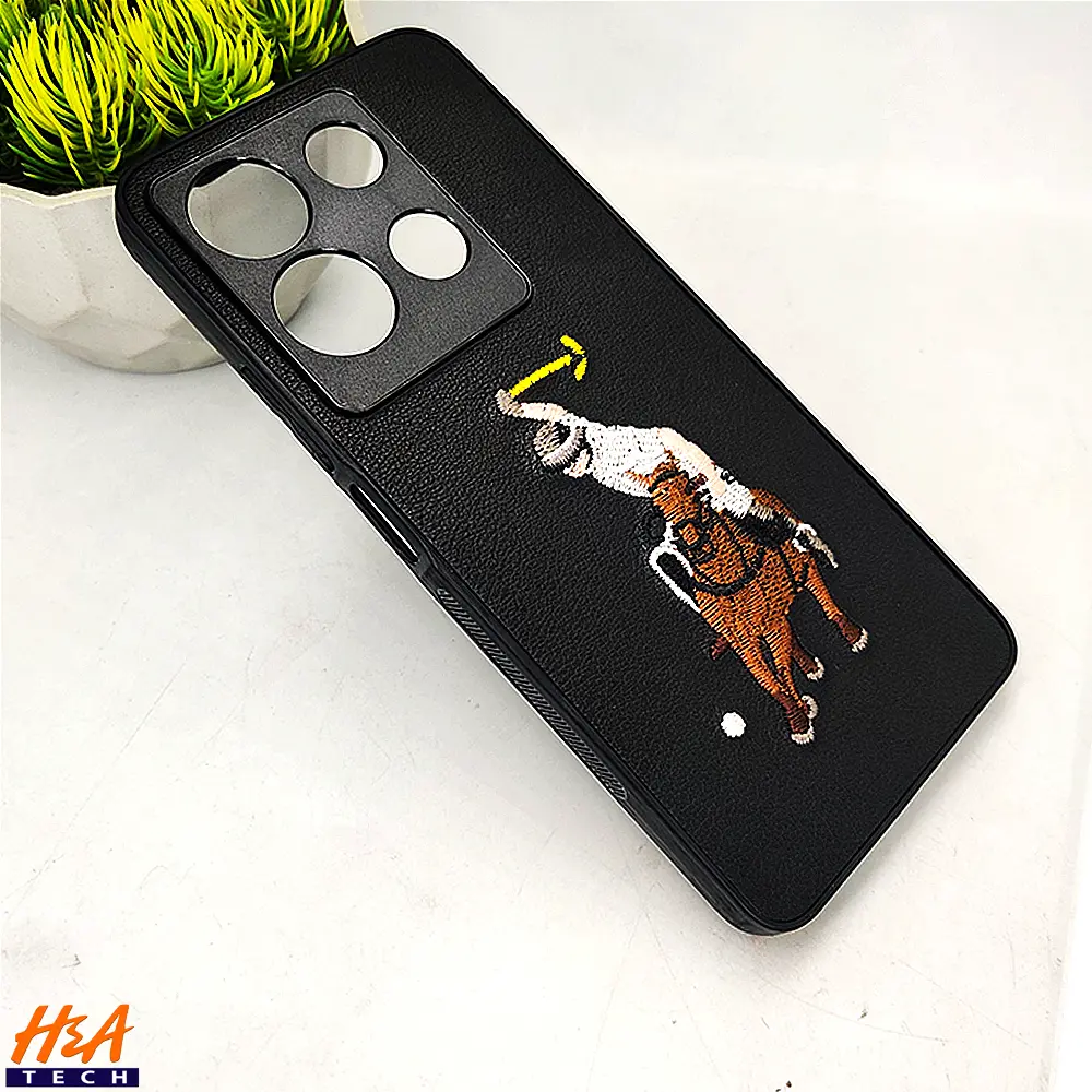 Infinix Note 30 Santa Barbara Polo Raquet Back Case (Black)