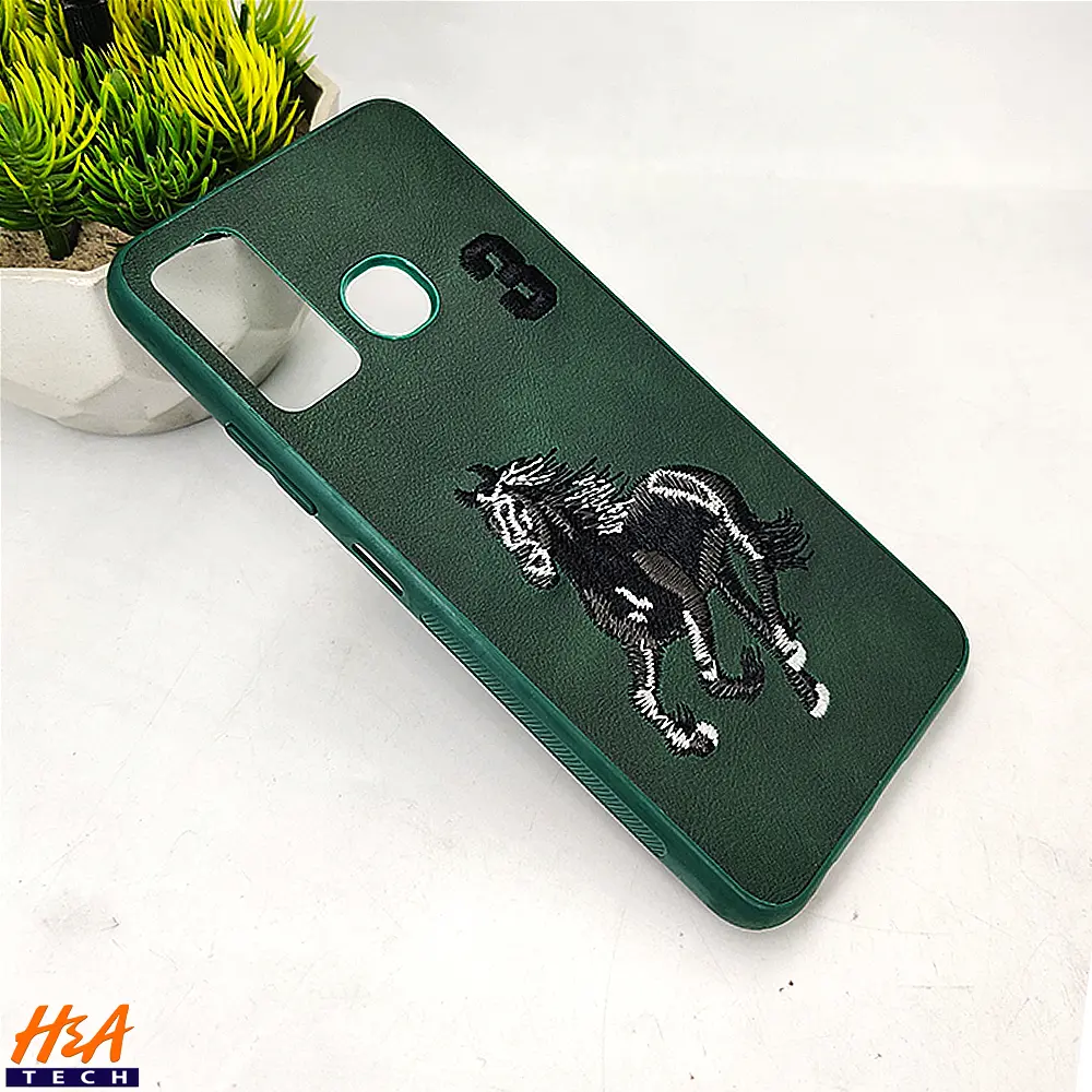 Infinix Hot 9 Santa Barbara Polo Raquet Back Case (Green) 