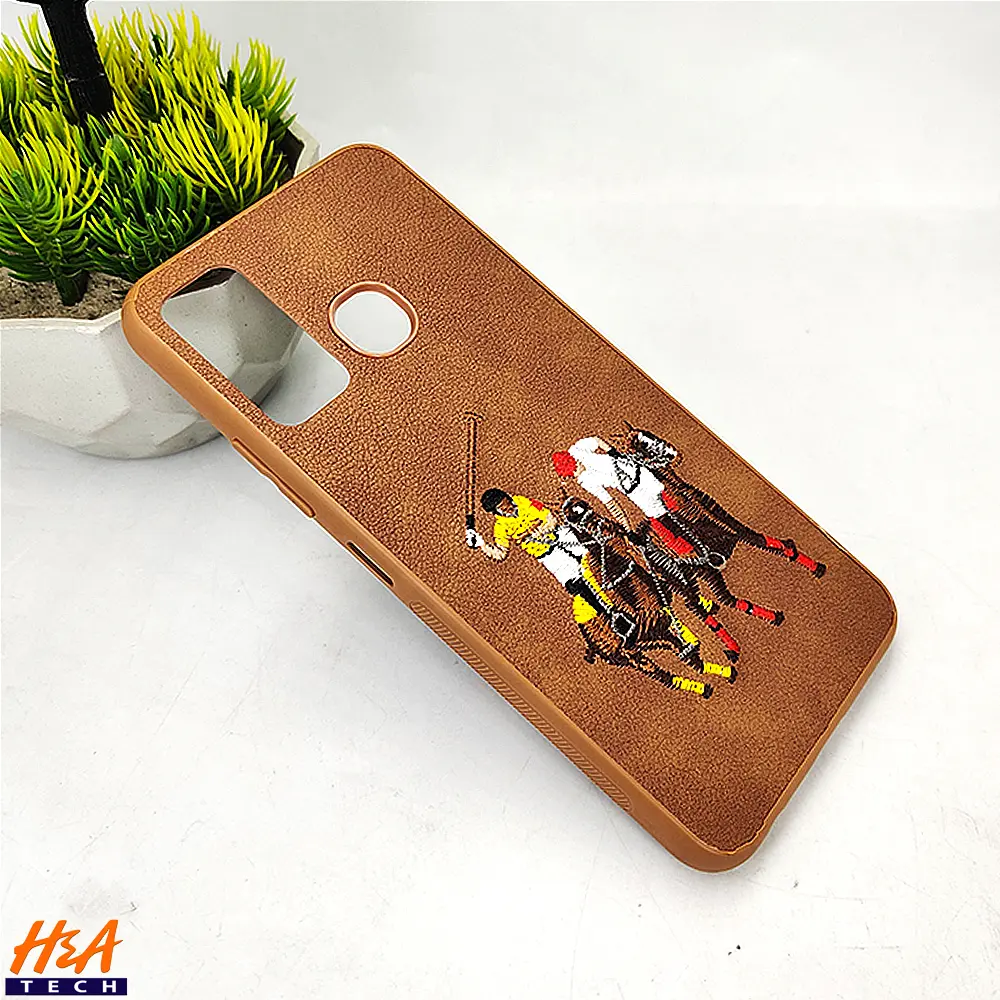 Infinix Hot 9 Santa Barbara Polo Raquet Back Case (Brown)