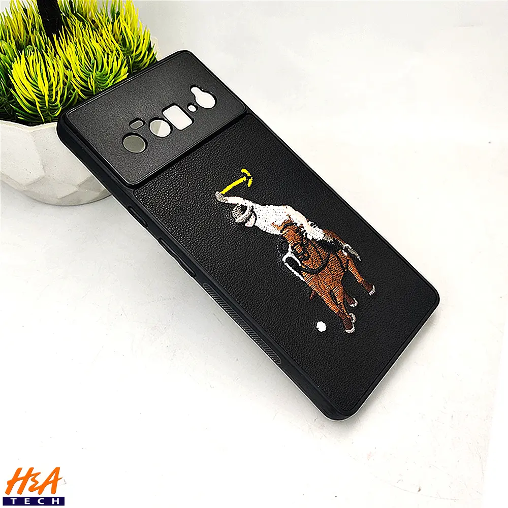 Google Pixel 6 Pro Santa Barbara Polo Raquet Back Case (Black)