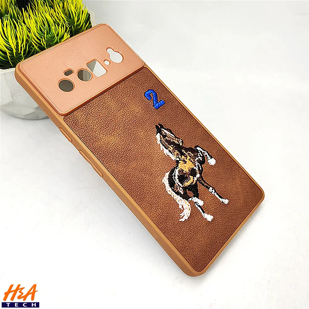 [PO43BGPXL6PR-13-13] Google Pixel 6 Pro Santa Barbara Polo Raquet Back Case (Brown)