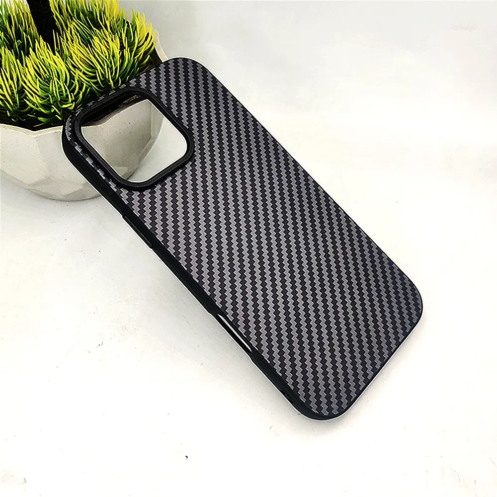 [PO58BIP16PMAX-2-2] iPhone 16 Pro Max 3D Fiber Fusion Stripe Edition Back Case (Black)