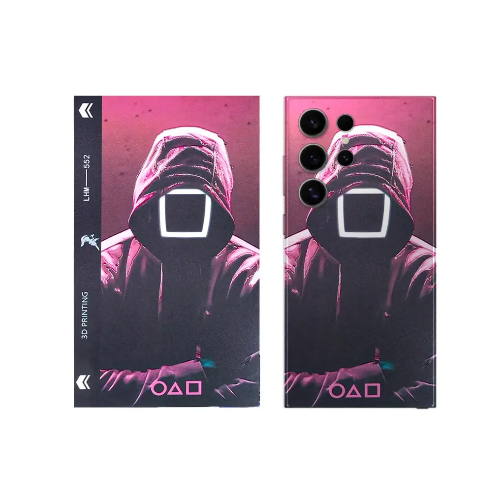 Squid Game 3D Printed Mobile Back Skin - Customizable & Edgy Design