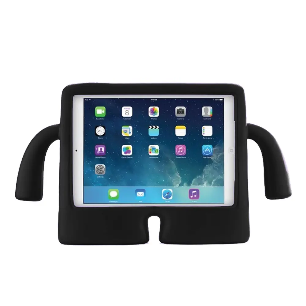 [PO47FBIPD3-1-2] iPad 2|iPad 3|iPad 4 Ibuy Rugged Shockproof Kids Handle Case (Black)