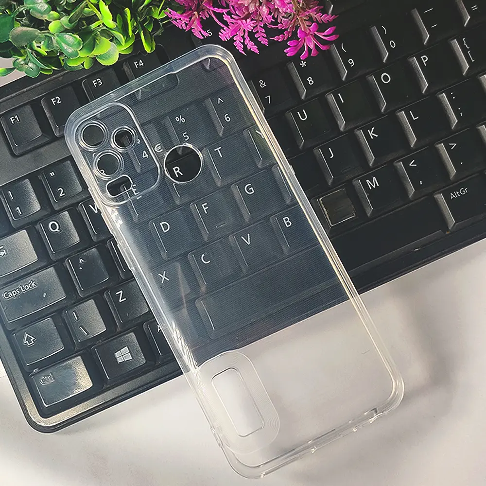 Sparx Neo 7|Neo 7 Pro Without Bumper TPU|Transparent With Logo Back Case