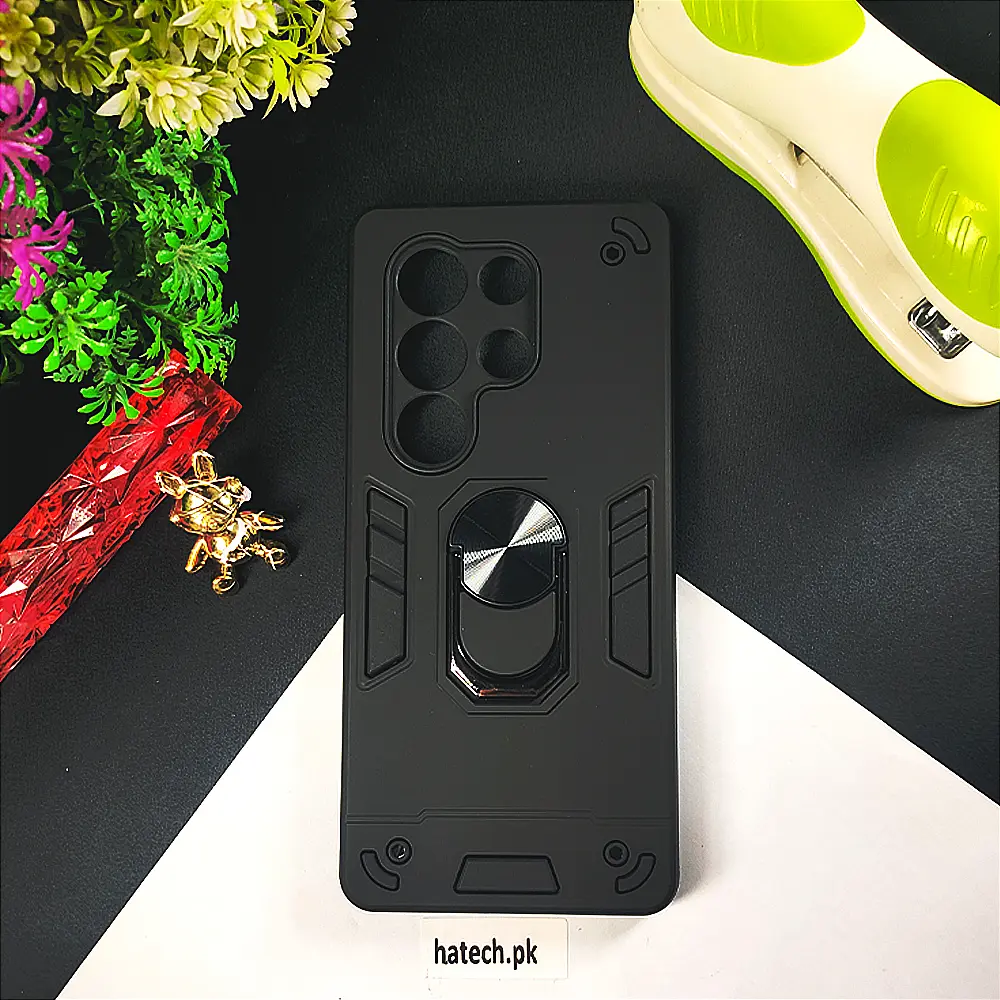 iTel S25 Ultra Armour Back Case (Black)