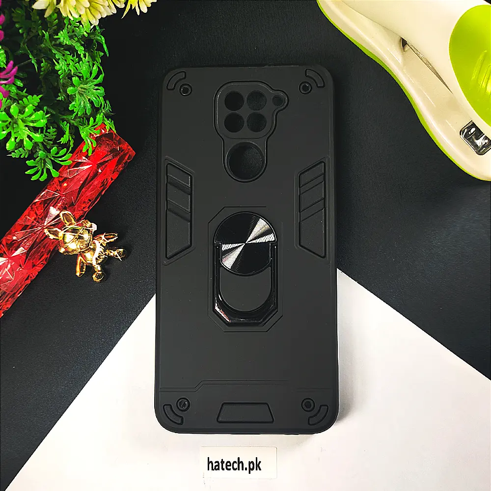 Xiaomi Redmi Note 9|Redmi 10X Armour Back Case (Black)