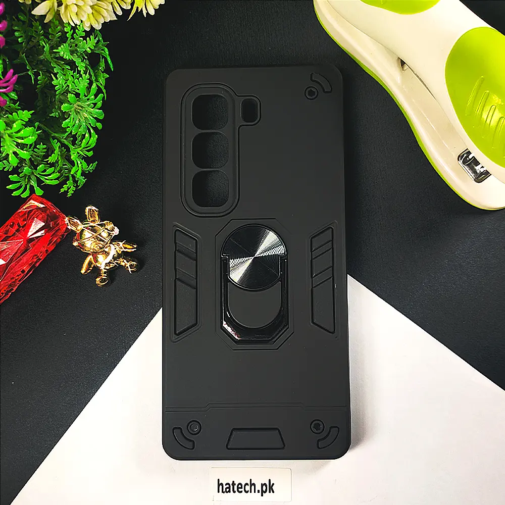 Infinix Hot 50 Pro Plus 4G Armour Back Case (Black)