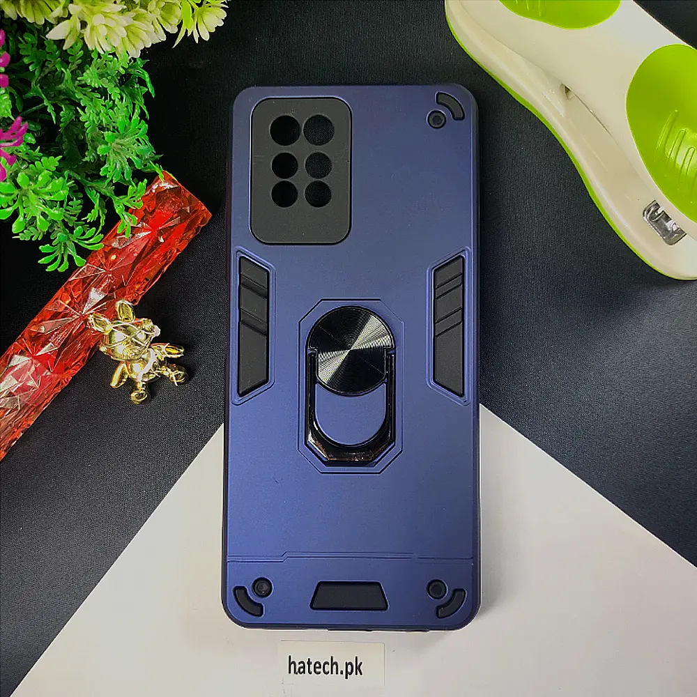 Infinix Note 10 Pro Armour Back Case (Navy Blue)