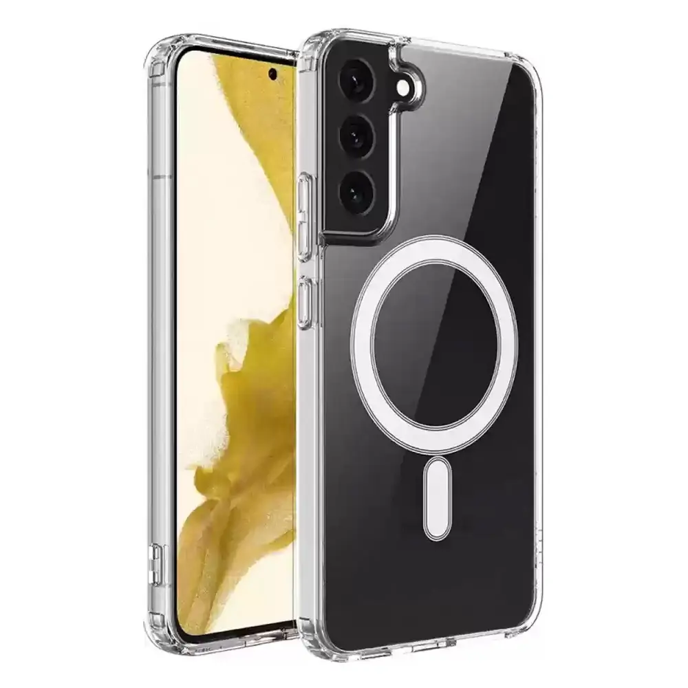 Samsung Galaxy S21 FE Magnetic Magsafe Wirelees Transparent Back Case