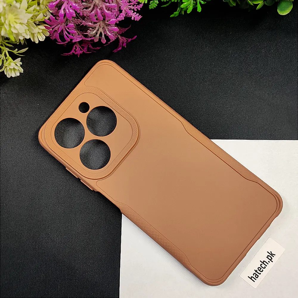 Infinix Hot 40i / Smart 8 / Pop 8 / Spark 20 Brown Soft Silicone Back Case