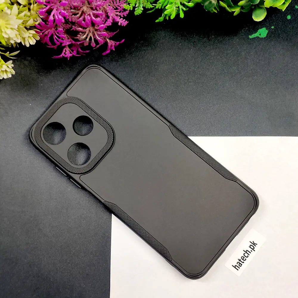 Infinix Hot 30 Play Soft Silicone Back Case (Black)